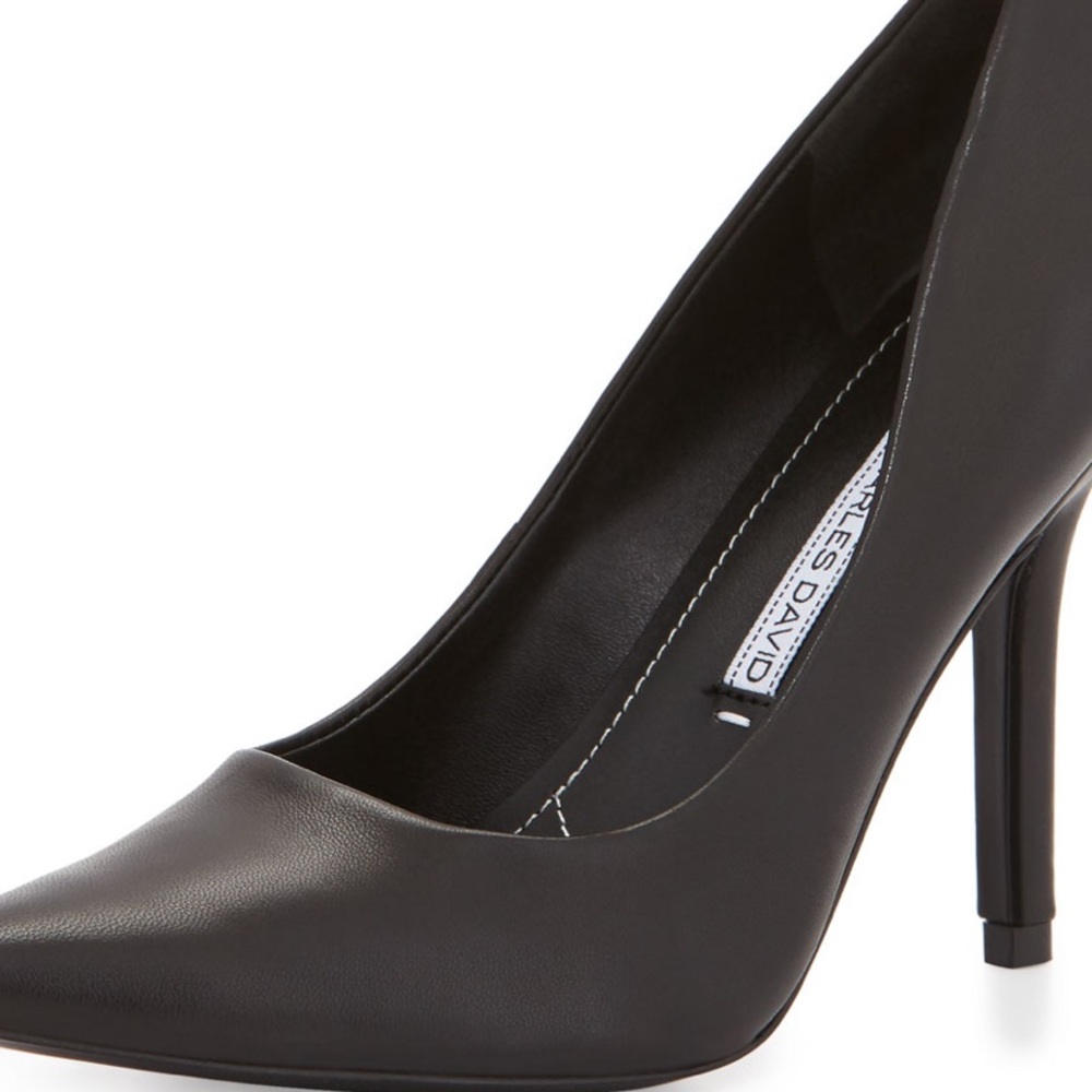 Charles David Sway II Leather Pointed-Toe Pump